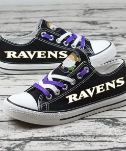 Christmas Design Baltimore Ravens Limited Low Top Canvas Sneakers