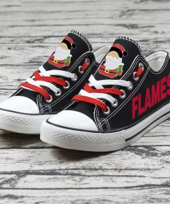 Christmas Calgary Flames Limited Fans Low Top Canvas Sneakers