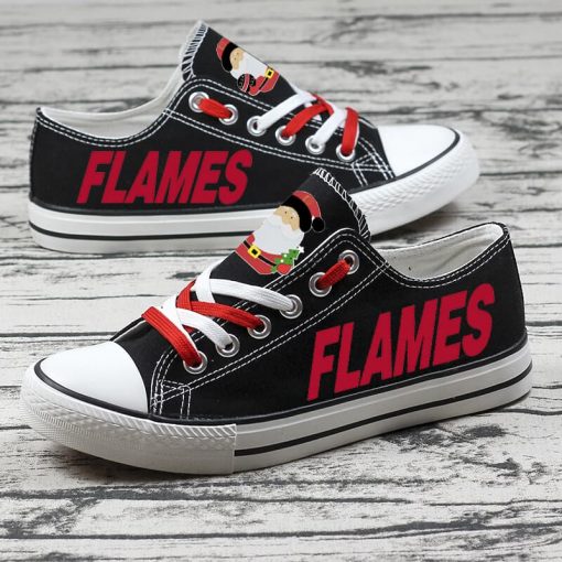 Christmas Calgary Flames Limited Fans Low Top Canvas Sneakers