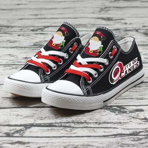 Christmas Carolina Hurricanes Limited Low Top Canvas Sneakers