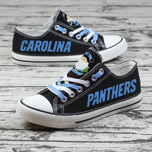 Christmas Carolina Panthers Limited Fans Low Top Canvas Sneakers