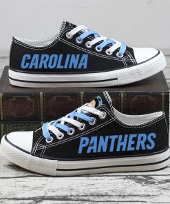 Christmas Carolina Panthers Limited Fans Low Top Canvas Sneakers