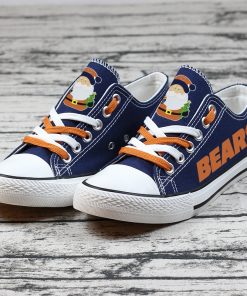 Christmas Chicago Bears Limited Low Top Canvas Sneakers