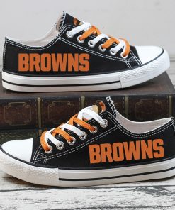 Christmas Cleveland Browns Limited Low Top Canvas Sneakers