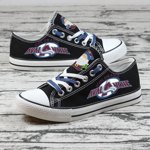 Christmas Colorado Avalanche Limited Low Top Canvas Sneakers