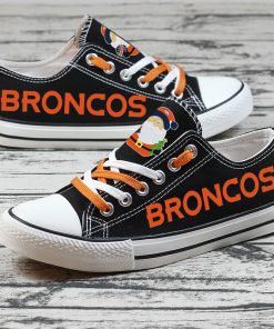 Christmas Denver Broncos Limited Low Top Canvas Sneakers