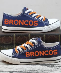 Christmas Broncos Limited Low Top Canvas Sneakers