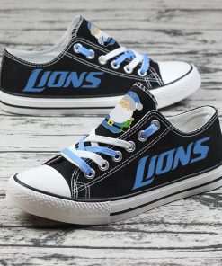 Christmas Detroit Lions Limited Low Top Canvas Sneakers