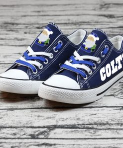 Christmas Indianapolis Colts Limited Low Top Canvas Sneakers