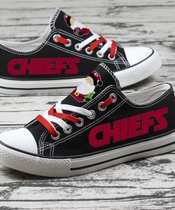 Christmas Kansas City Chiefs Limited Low Top Canvas Sneakers