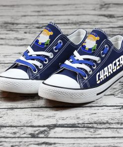 Christmas Design Los Angeles Chargers Limited Low Top Canvas Sneakers