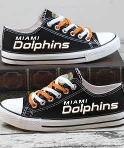 Christmas Miami Dolphins Limited Fans Low Top Canvas Sneakers