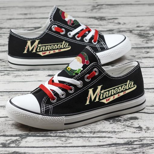 Christmas Minnesota Wild Limited Low Top Canvas Sneakers