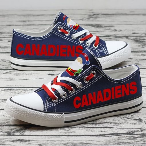 Christmas Montreal Canadiens Limited Hockey Fans Low Top Canvas Sneakers
