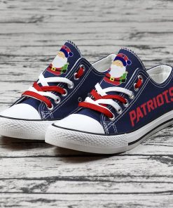 Christmas New England Patriots Limited Low Top Canvas Sneakers