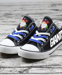 Christmas New York Giants Limited Low Top Canvas Sneakers