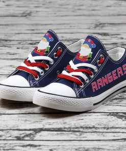 Christmas New York Rangers Limited Low Top Canvas Sneakers