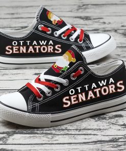 Christmas Ottawa Senators Limited Low Top Canvas Sneakers