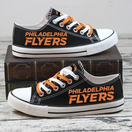 Christmas Philadelphia Flyers Limited Low Top Canvas Sneakers