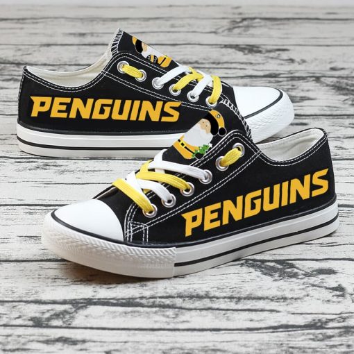 Christmas Pittsburgh Penguins Limited Low Top Canvas Sneakers