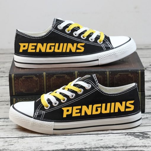 Christmas Pittsburgh Penguins Limited Low Top Canvas Sneakers
