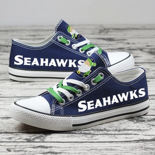 Christmas Seattle Seahawks Limited Low Top Canvas Sneakers