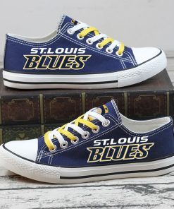 Christmas St. Louis Blues Limited Low Top Canvas Sneakers