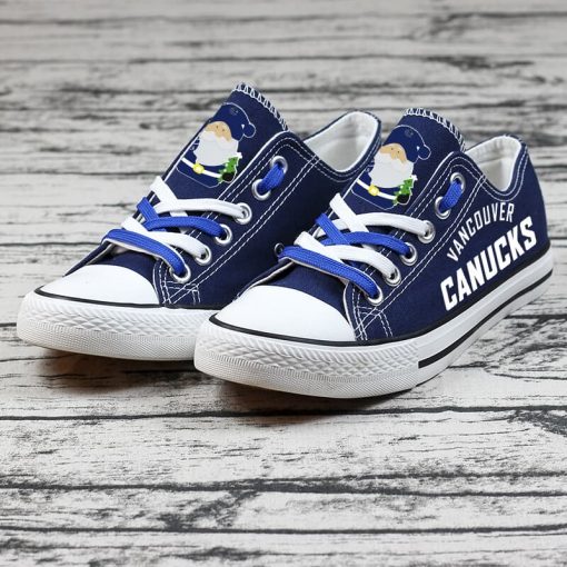 Christmas Vancouver Canucks Limited Low Top Canvas Sneakers