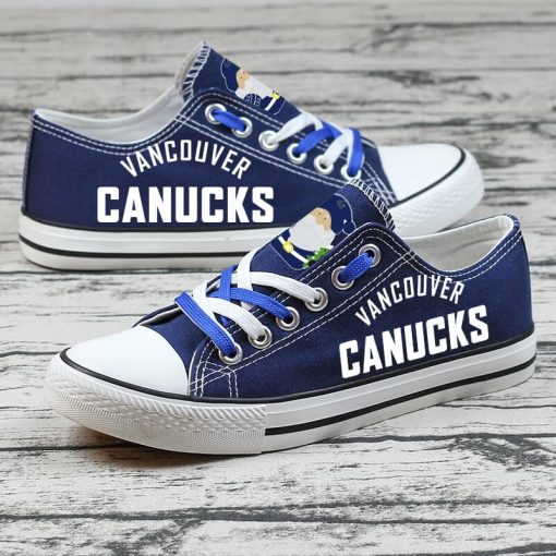 Christmas Vancouver Canucks Limited Low Top Canvas Sneakers