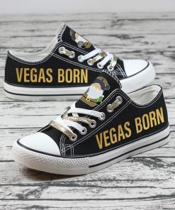 Christmas Vegas Golden Knights Limited Low Top Canvas Sneakers