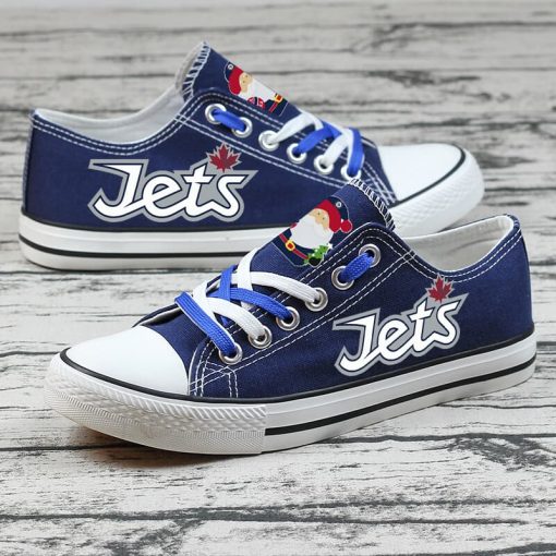 Christmas Winnipeg Jets Limited Low Top Canvas Sneakers