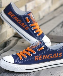 Cincinnati Bengals Limited Print Low Top Canvas Sneakers