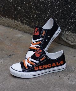 Cincinnati Bengals Limited Fans Low Top Canvas Shoes Sport