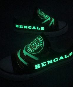 Cincinnati Bengals Luminous Low Top Canvas Sneakers