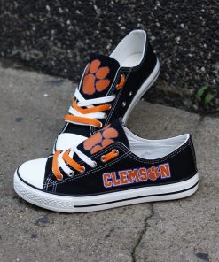 Clemson Tigers Limited Low Top Canvas Sneakers