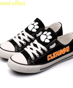 Clemson Tigers Limited Luminous Low Top Canvas Sneakers