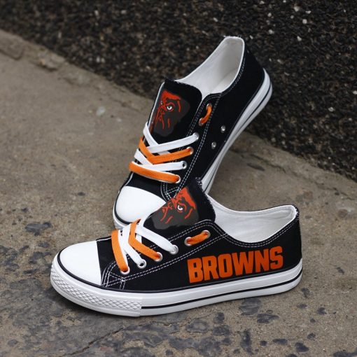 Cleveland Browns Limited Low Top Canvas Shoes Sport
