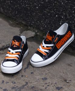 Cleveland Browns Low Top Canvas Shoes Sport