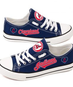 Cleveland Indians Low Top Canvas Shoes Sport