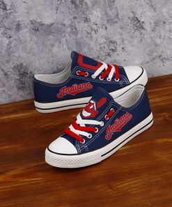 Cleveland Indians Limited Low Top Canvas Sneakers