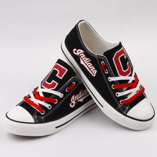 Cleveland Indians Limited Luminous Low Top Canvas Sneakers