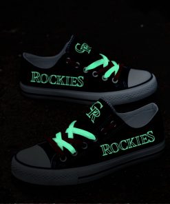 Colorado Rockies Limited Luminous Low Top Canvas Sneakers