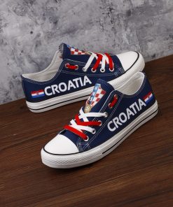 Croatia National Team Low Top Canvas Sneakers