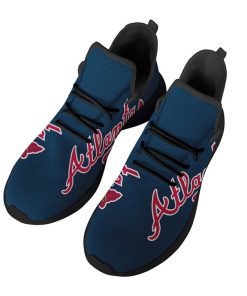 Custom Yeezy Running Shoes For Men Women Atlanta Braves