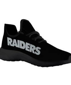 Custom Yeezy Running Shoes For Oakland Raiders Fans