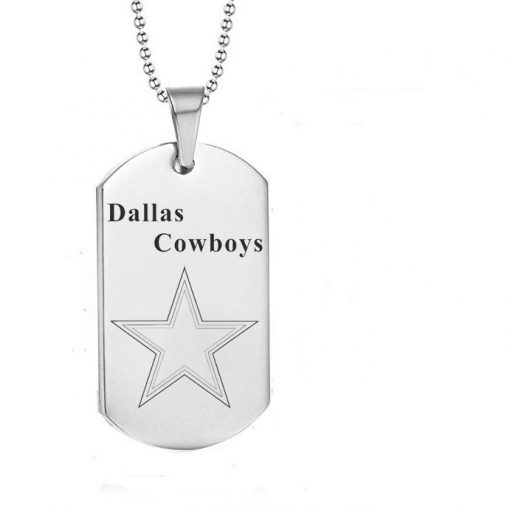 Dallas Cowboys Engraving Tungsten Necklace