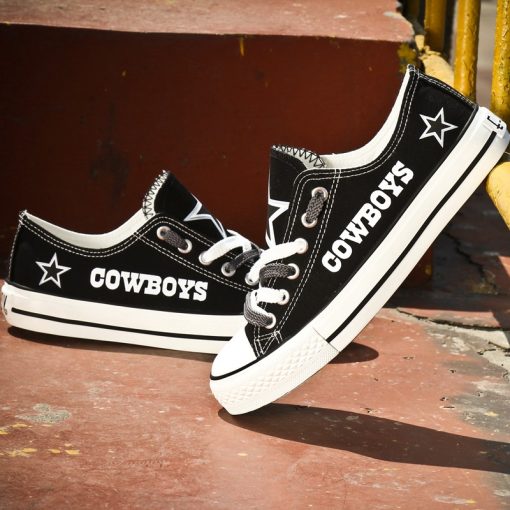 Dallas Cowboys Limited Fans Low Top Canvas Shoes Sport