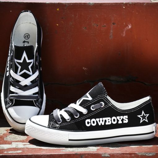 Dallas Cowboys Limited Fans Low Top Canvas Shoes Sport