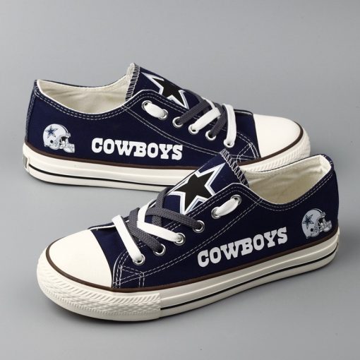 Dallas Cowboys Limited Fans Low Top Canvas Sneakers