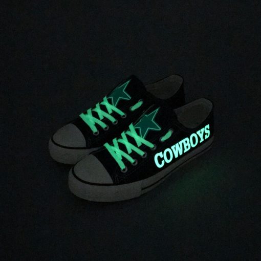 Dallas Cowboys Limited Luminous Low Top Canvas Sneakers